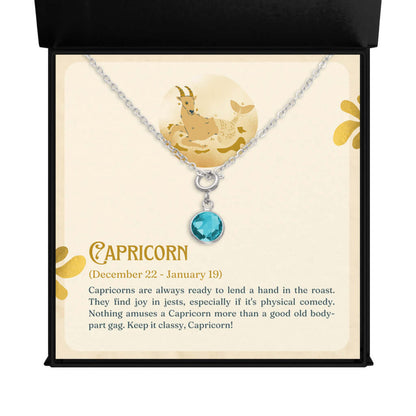 Capricorn 2 - Birthstone NecklaceA minimalist birthstone necklace, perfect for celebrating birthdays. Adds a finishing touch to outfits. Ideal gift for loved ones.Moving Phrases