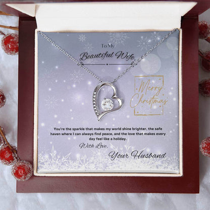 Make your Wife love you More with our Dazzling Forever Love Necklace this Christmas