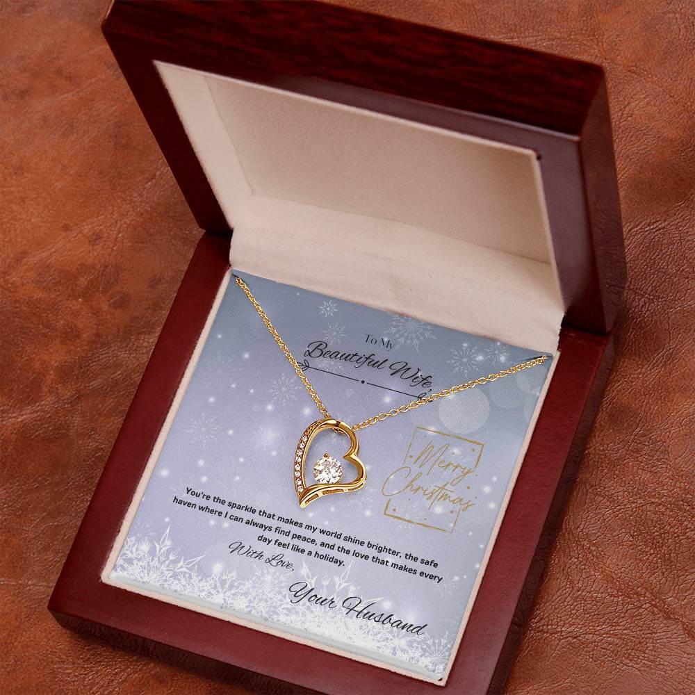 Make your Wife love you More with our Dazzling Forever Love Necklace this Christmas