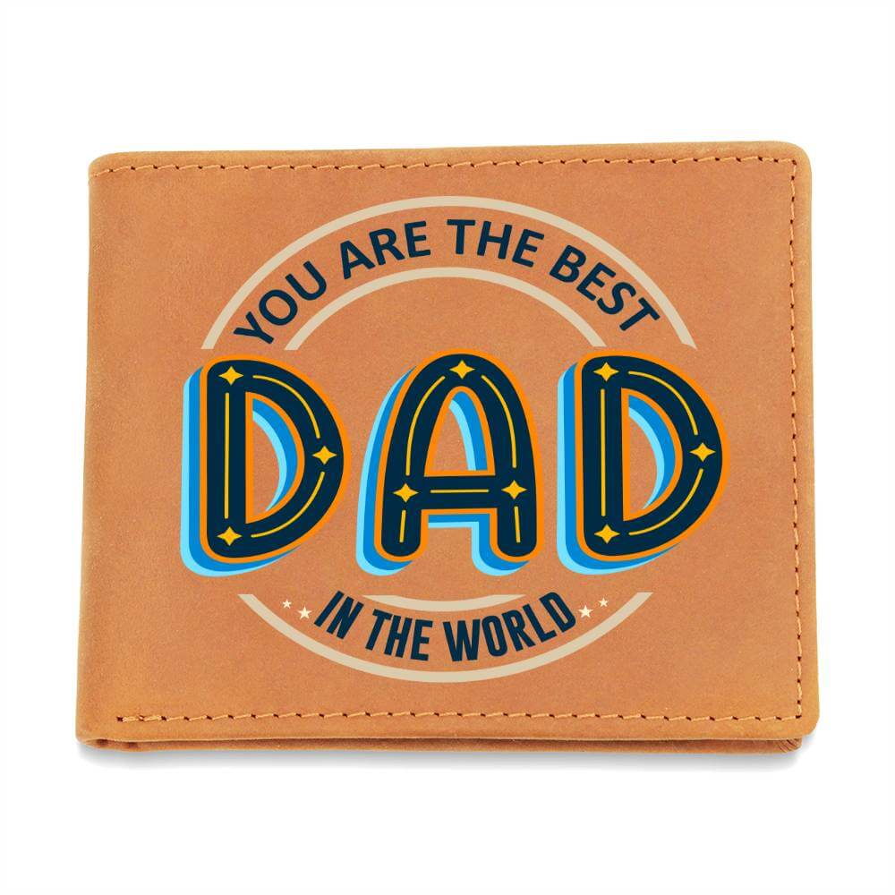 You are the Best Dad - Graphic Leather WalletShow your Dad he's the Best Dad with our Graphic Leather Wallet, an unforgettable gift. Handcrafted with genuine full-grain cowhide, this bifold wallet offersMoving Phrases