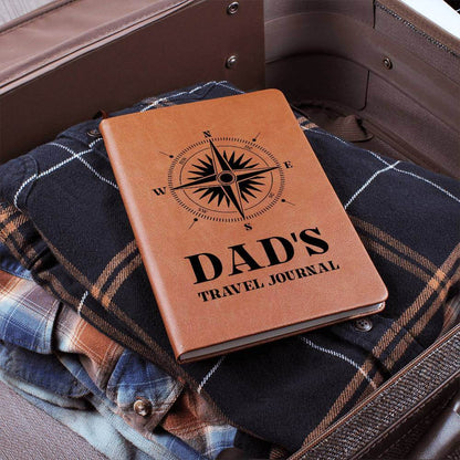 Dad's Travel Journal - Graphic Leather JournalVenture beyond with the Graphic Leather Journal. Ideal for goal setting and organization, it features a bookmark and elastic closure.Moving Phrases