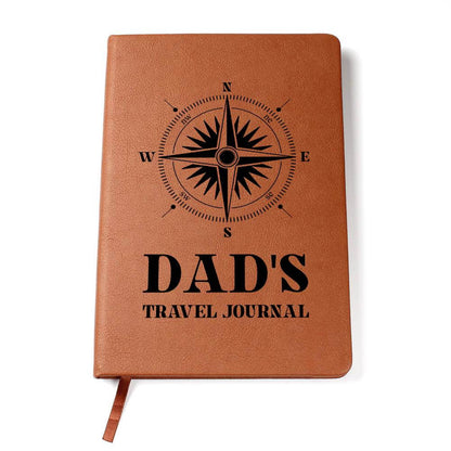 Dad's Travel Journal - Graphic Leather JournalVenture beyond with the Graphic Leather Journal. Ideal for goal setting and organization, it features a bookmark and elastic closure.Moving Phrases