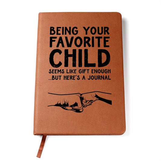 Being your favorite child seems - Graphic Leather JournalVenture beyond with the Graphic Leather Journal. Ideal for goal setting and organization, it features a bookmark and elastic closure.Moving Phrases