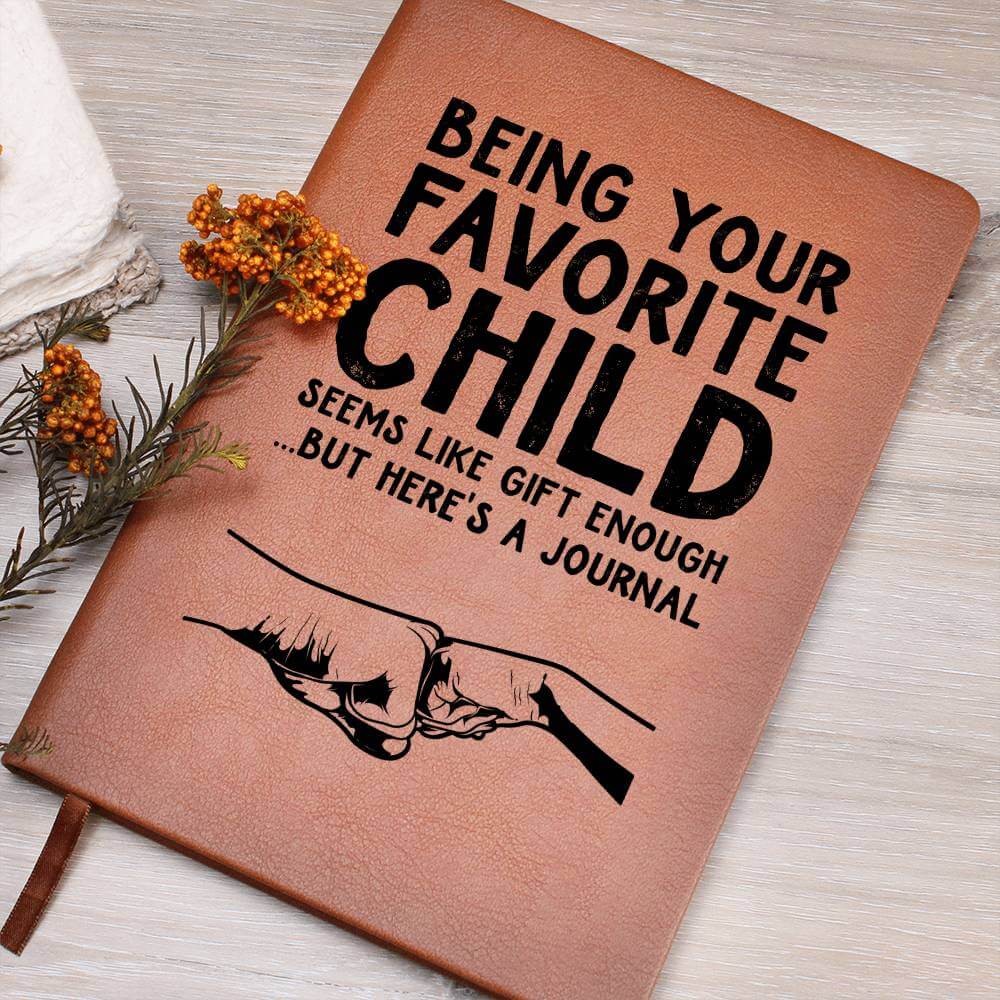 Being your favorite child seems - Graphic Leather JournalVenture beyond with the Graphic Leather Journal. Ideal for goal setting and organization, it features a bookmark and elastic closure.Moving Phrases