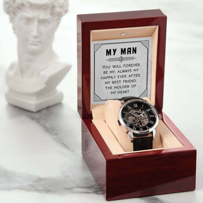 My Man, You will forever be my - Men's Openwork Watch | Moving Phrases