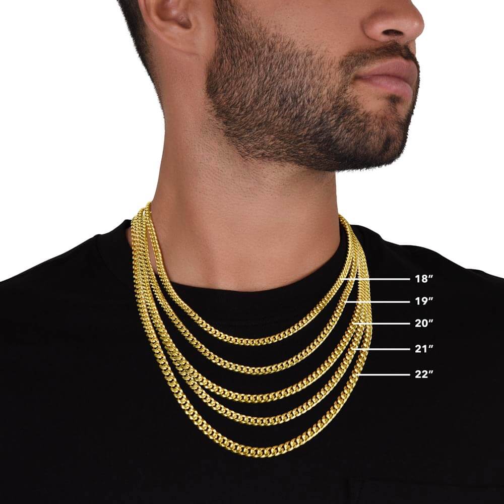 To My Son, Be a Warrior - Cuban Link ChainGift our Cuban Link Chain to your loved one. Available in stainless steel or 14K gold, it's perfect for any occasion. Comes with a thoughtful message.Moving Phrases