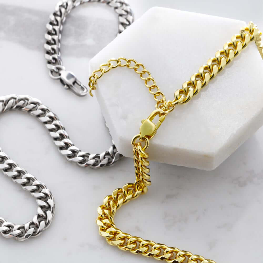 To My Son, Be a Warrior - Cuban Link ChainGift our Cuban Link Chain to your loved one. Available in stainless steel or 14K gold, it's perfect for any occasion. Comes with a thoughtful message.Moving Phrases