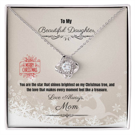 A Love Knot Necklace from Mom to Daughter, this Christmas