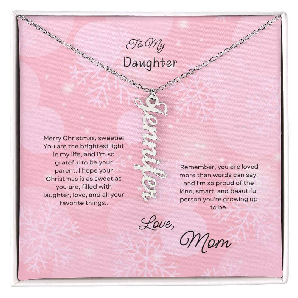 A Classic Beautiful Name Necklace for your Daughter, this Christmas