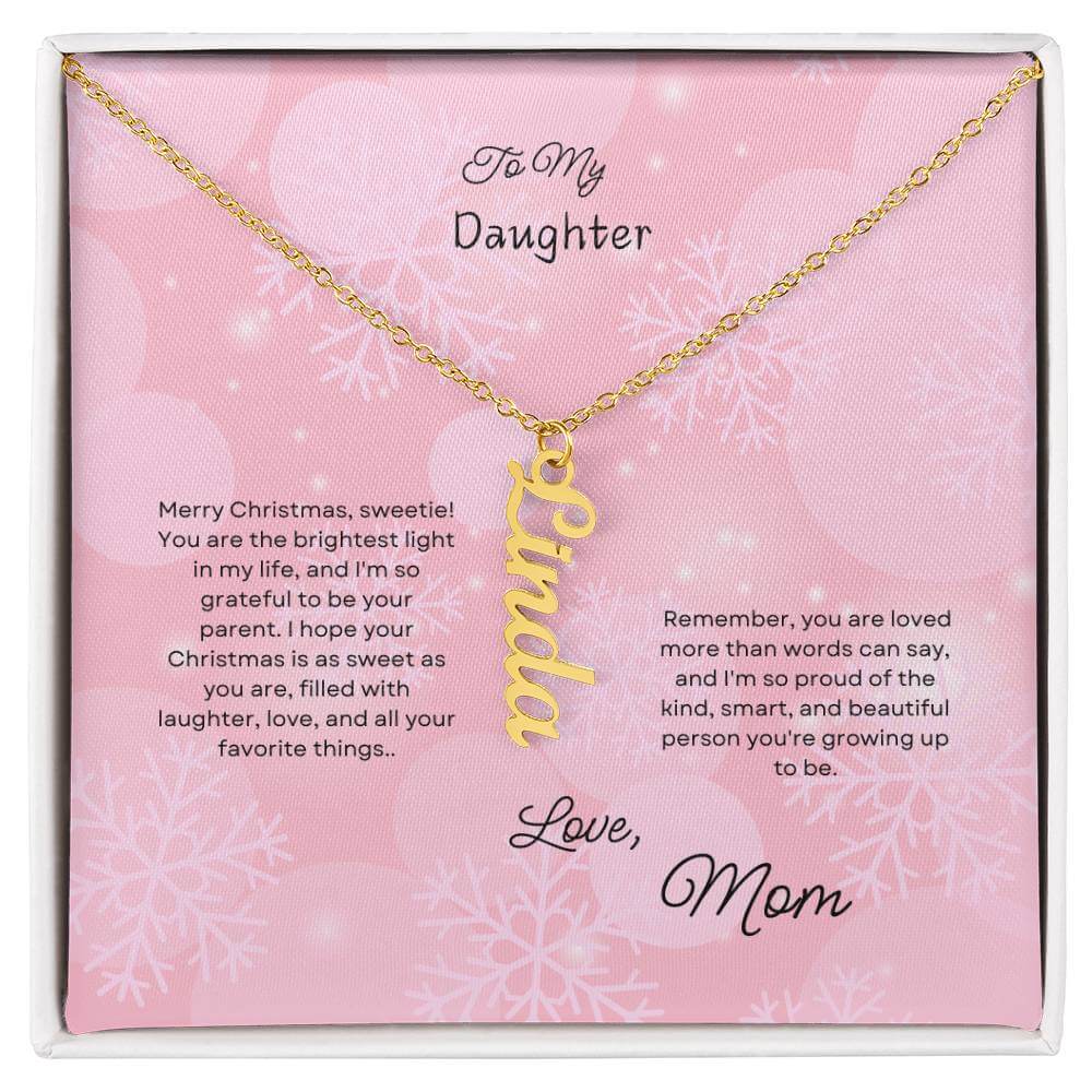 A Classic Beautiful Name Necklace for your Daughter, this Christmas