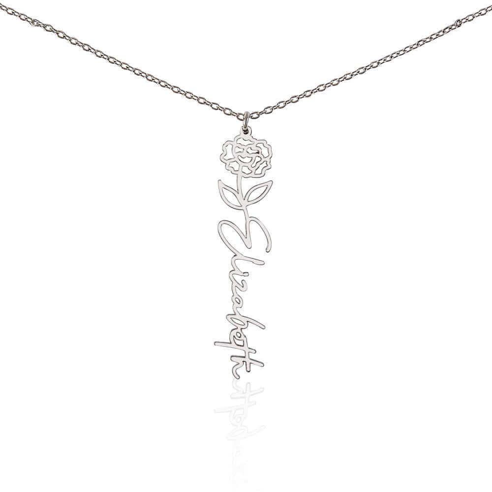 To My Daughter, you are a unique and beautiful - Flower Name Necklace | Moving Phrases