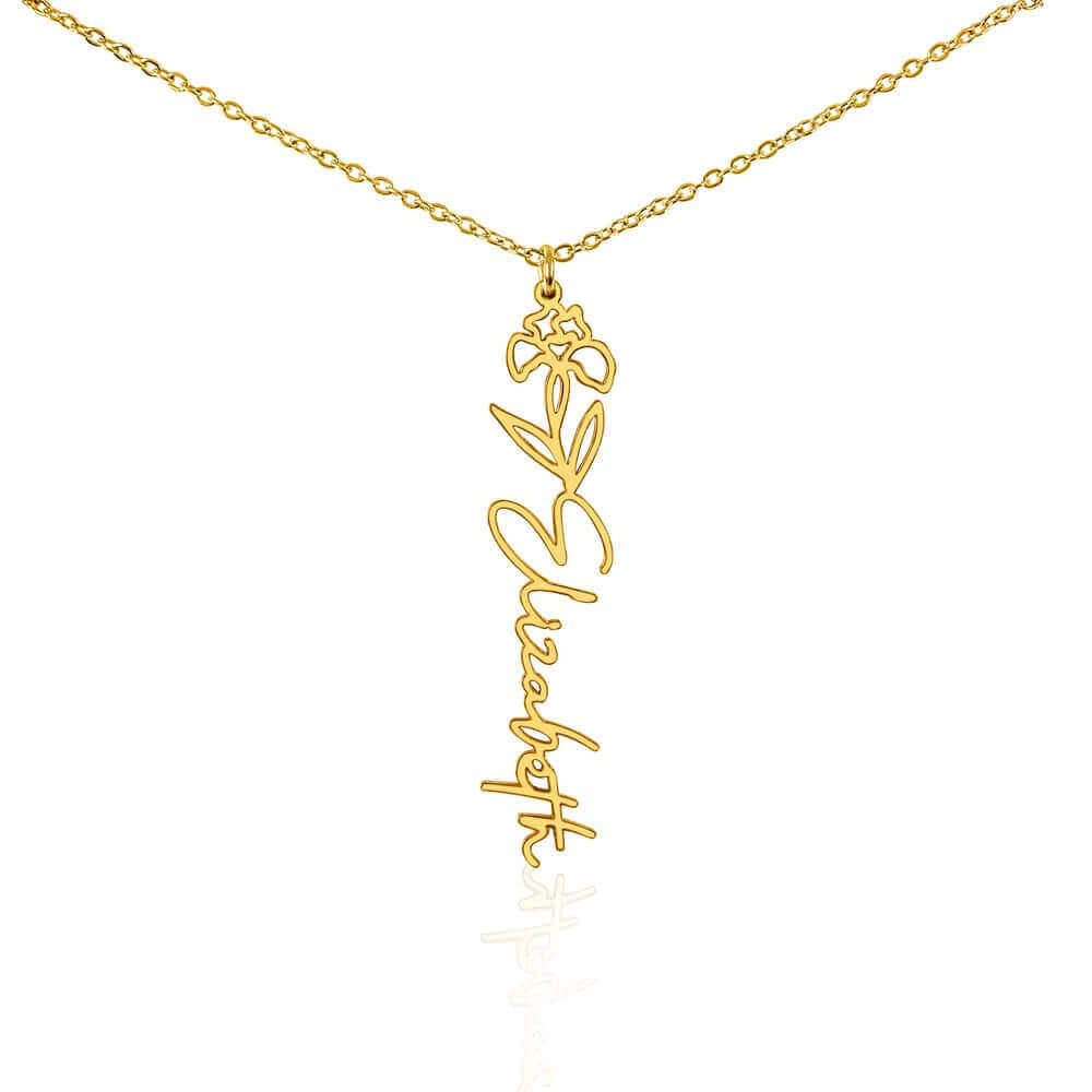 To My Daughter, you are a unique and beautiful - Flower Name Necklace | Moving Phrases