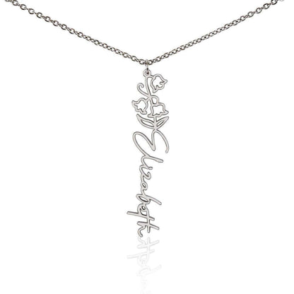 To My Daughter, you are a unique and beautiful - Flower Name Necklace | Moving Phrases