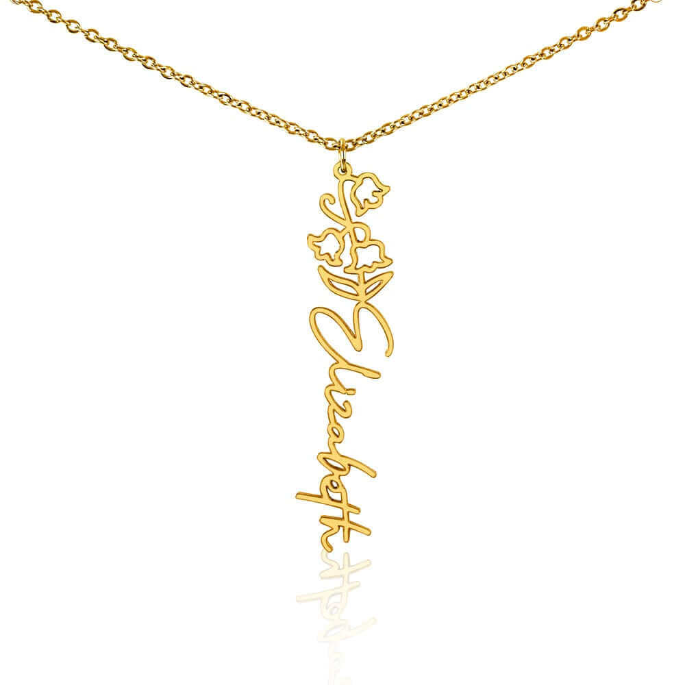 To My Daughter, you are a unique and beautiful - Flower Name Necklace | Moving Phrases