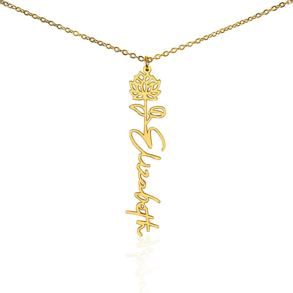 To My Daughter, you are a unique and beautiful - Flower Name Necklace | Moving Phrases