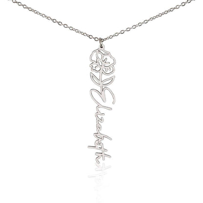 To My Daughter, you are a unique and beautiful - Flower Name Necklace | Moving Phrases