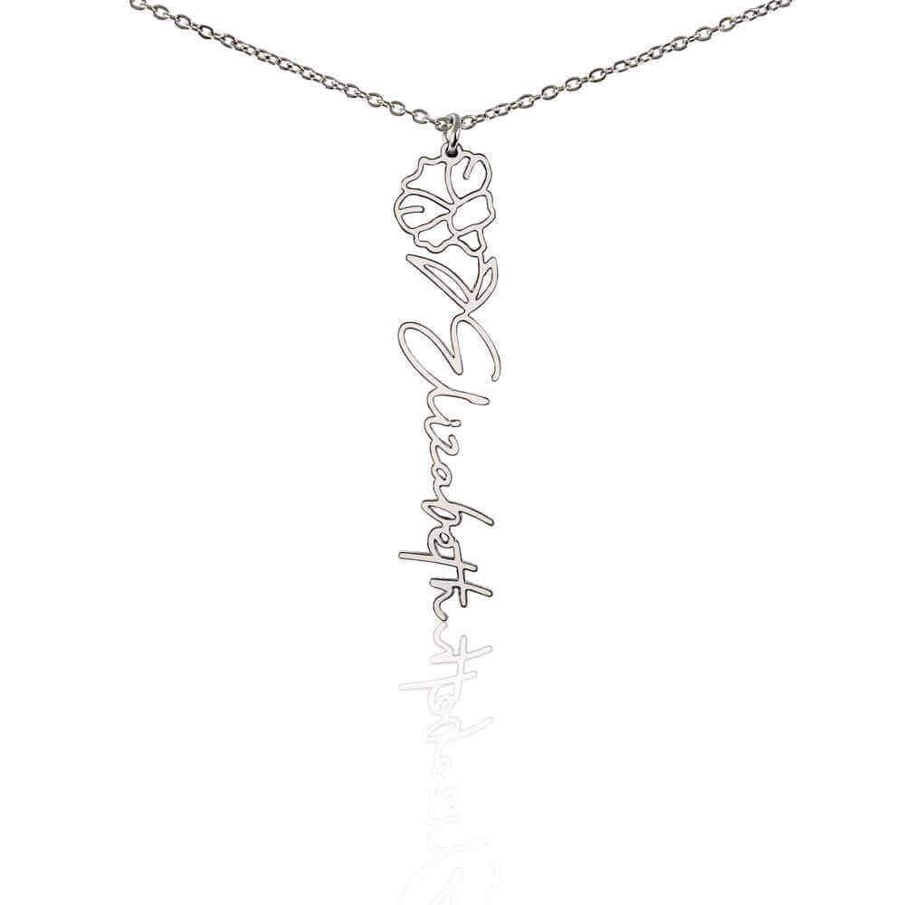 To My Daughter, you are a unique and beautiful - Flower Name Necklace | Moving Phrases