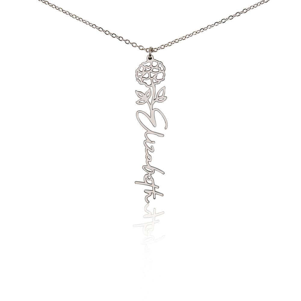 To My Daughter, you are a unique and beautiful - Flower Name Necklace | Moving Phrases