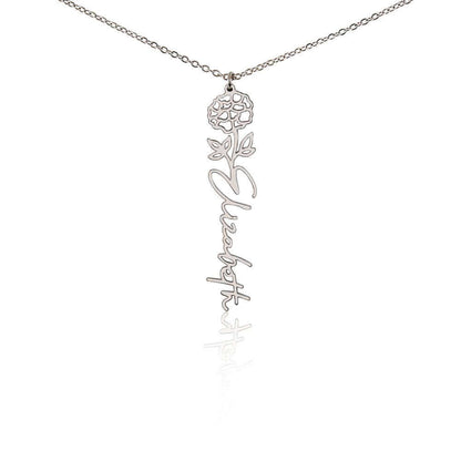 To My Daughter, you are a unique and beautiful - Flower Name Necklace | Moving Phrases