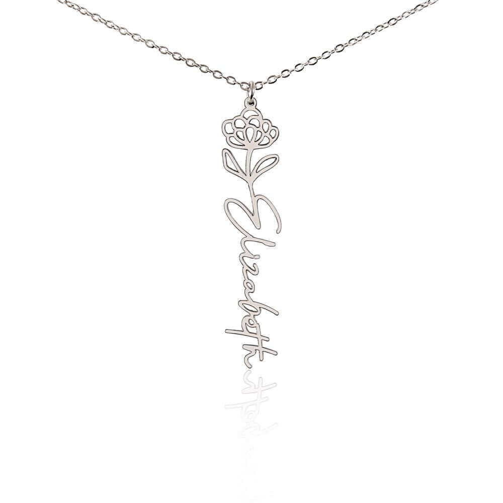 To My Daughter, you are a unique and beautiful - Flower Name Necklace | Moving Phrases