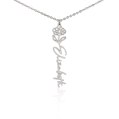 To My Daughter, you are a unique and beautiful - Flower Name Necklace | Moving Phrases