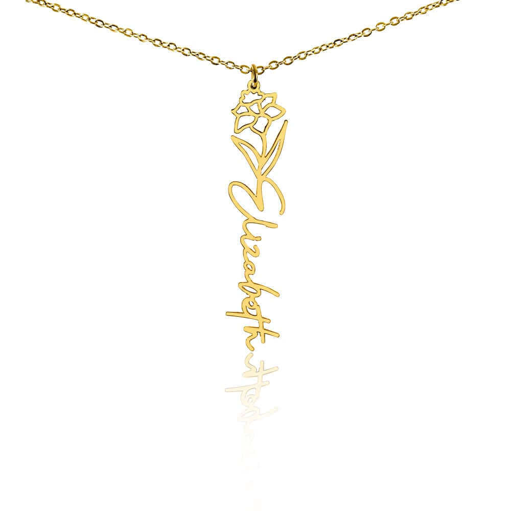 To My Daughter, you are a unique and beautiful - Flower Name Necklace | Moving Phrases