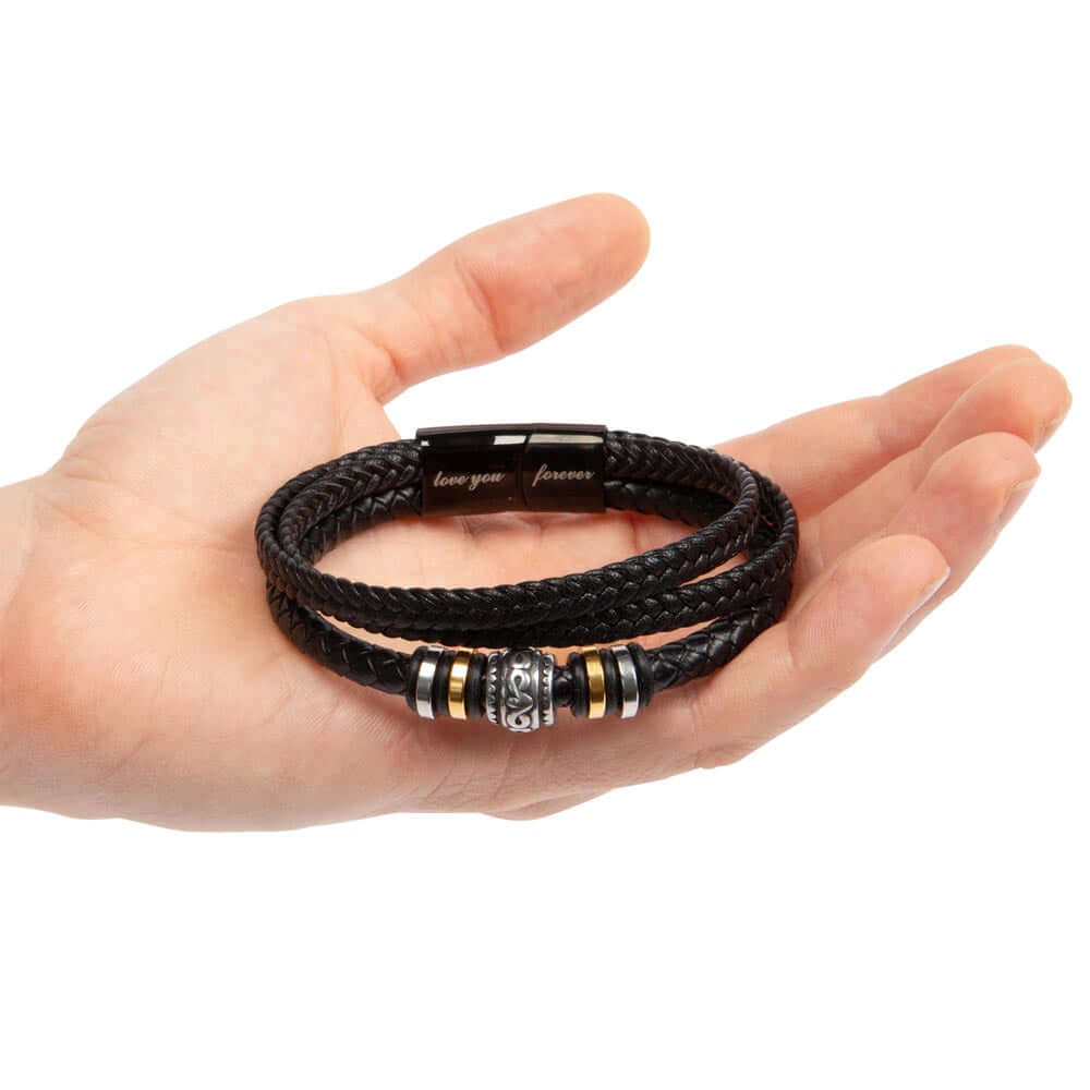 My Dear Husband, Your Love is - Love You Forever BraceletThe Men's "Love You Forever" Bracelet, engraved with a heartfelt message, is a perfect gift for the special man in your life. With a loving message.BraceletsMoving Phrases