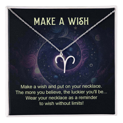 Make a Wish - Zodiac Name Necklace | Moving Phrases