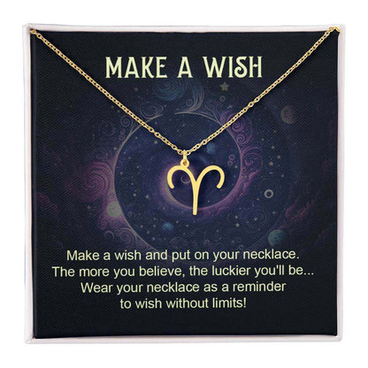 Make a Wish - Zodiac Name Necklace | Moving Phrases