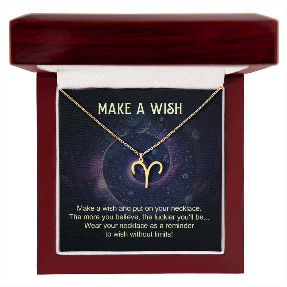 Make a Wish - Zodiac Name Necklace | Moving Phrases