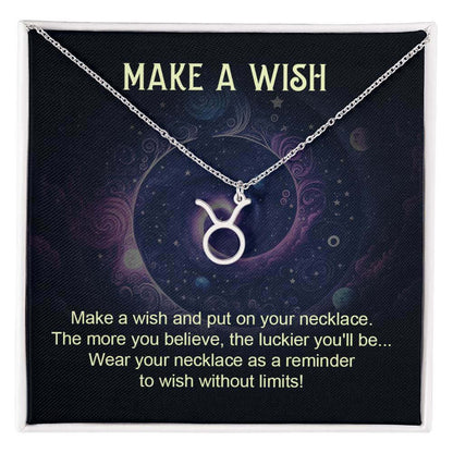 Make a Wish - Zodiac Name Necklace | Moving Phrases