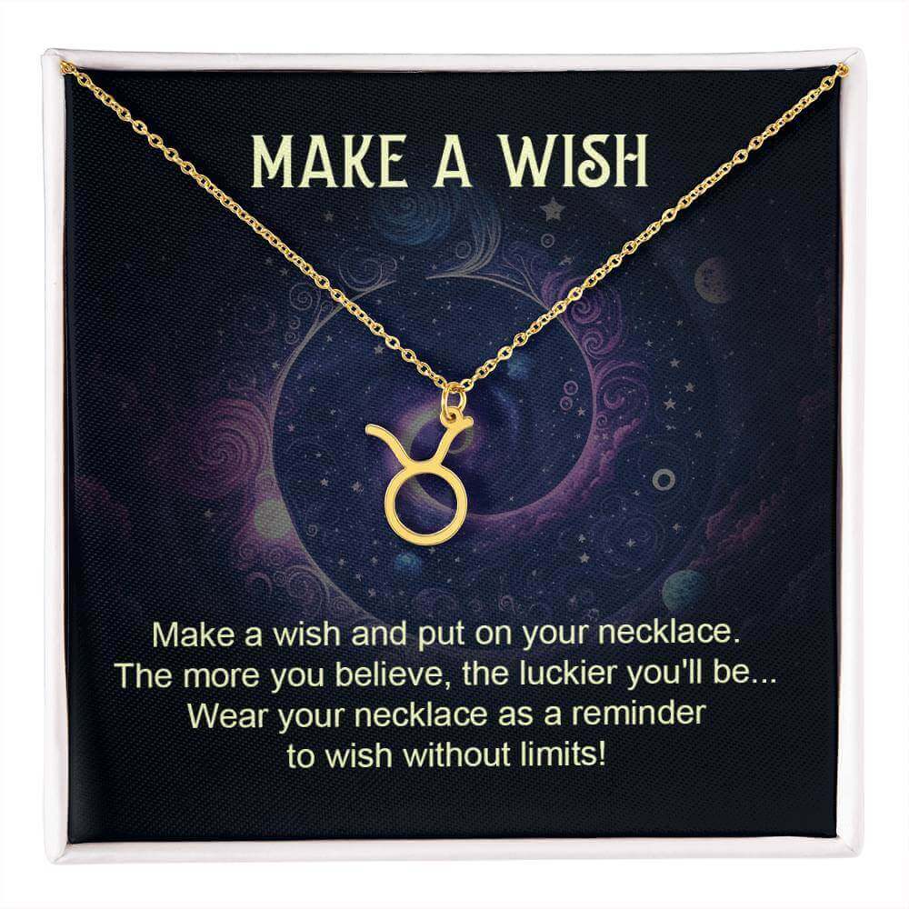 Make a Wish - Zodiac Name Necklace | Moving Phrases