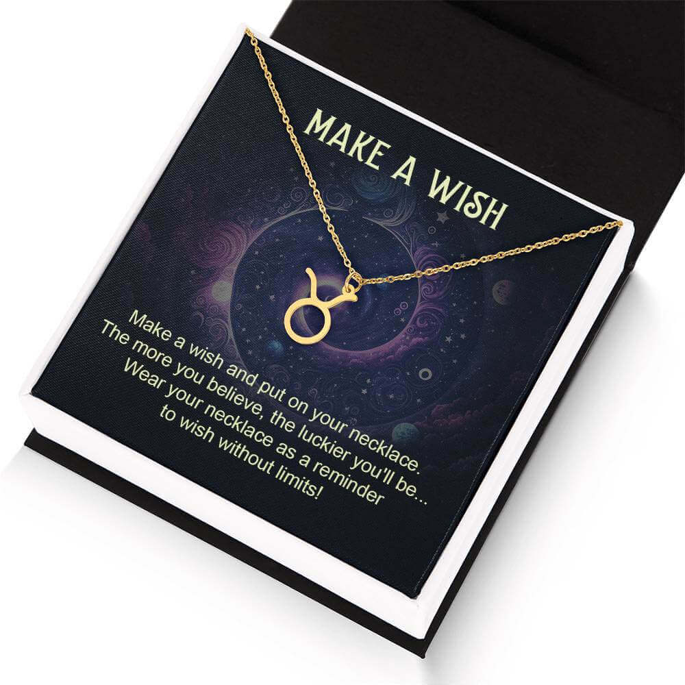 Make a Wish - Zodiac Name Necklace | Moving Phrases