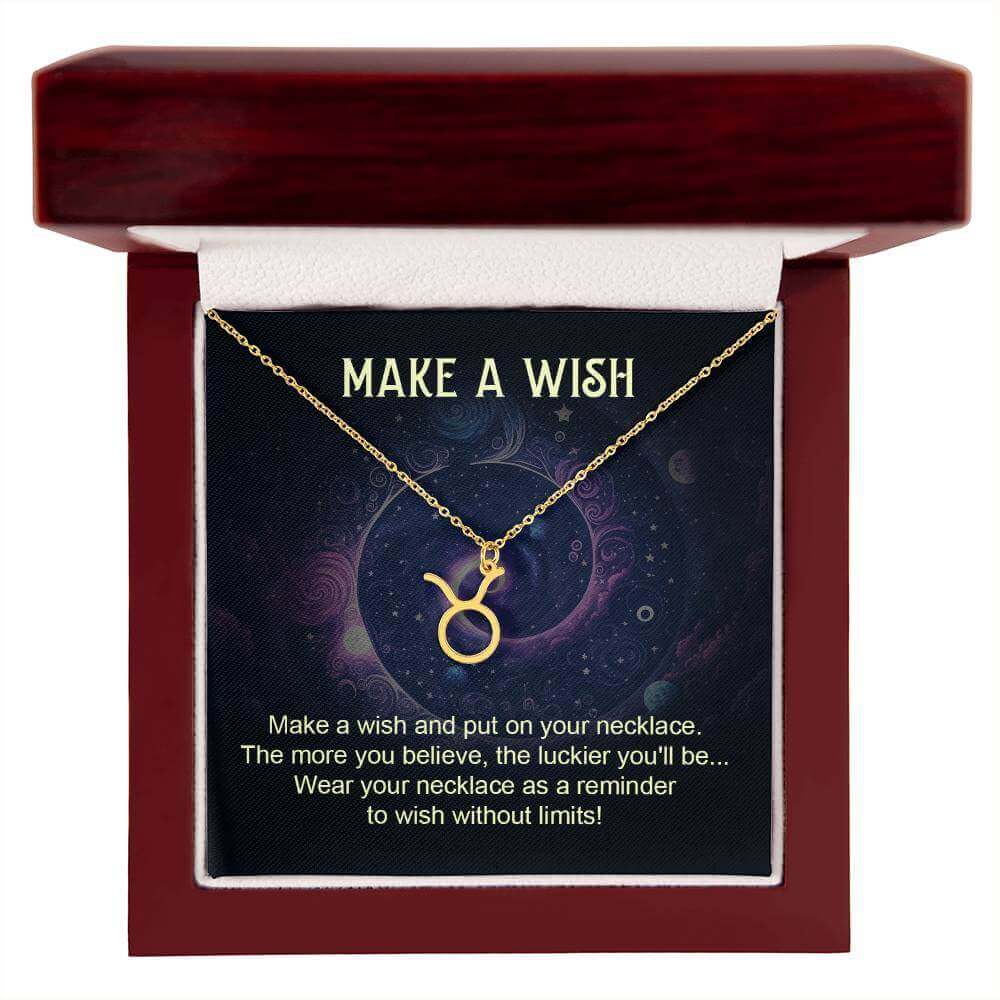 Make a Wish - Zodiac Name Necklace | Moving Phrases