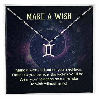 Make a Wish - Zodiac Name Necklace | Moving Phrases