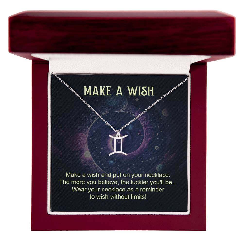 Make a Wish - Zodiac Name Necklace | Moving Phrases