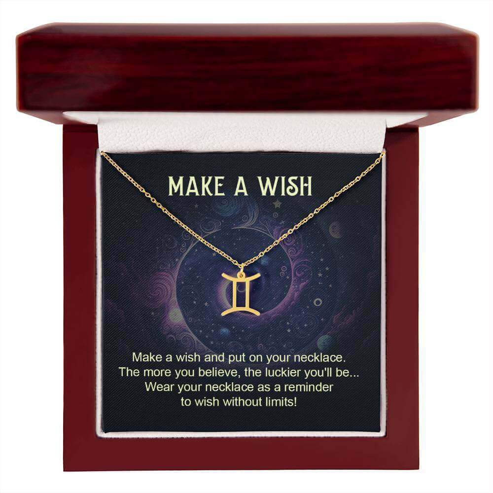 Make a Wish - Zodiac Name Necklace | Moving Phrases