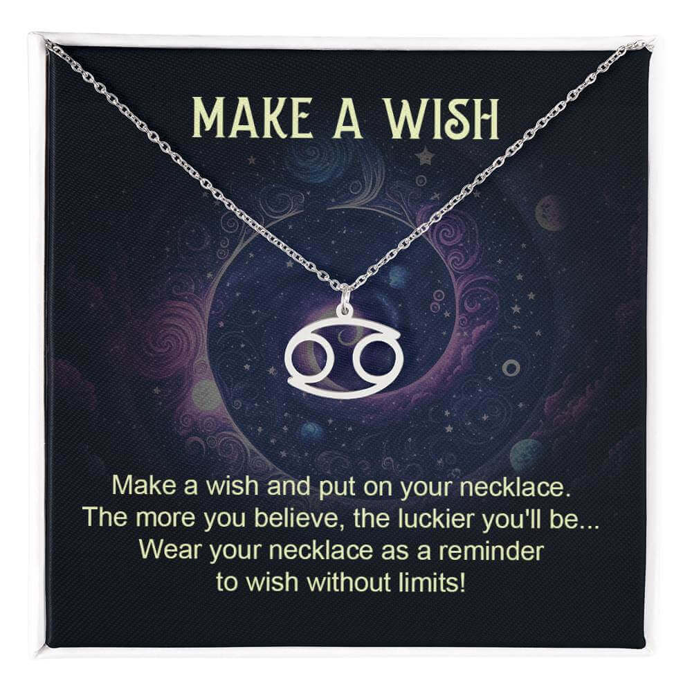 Make a Wish - Zodiac Name Necklace | Moving Phrases