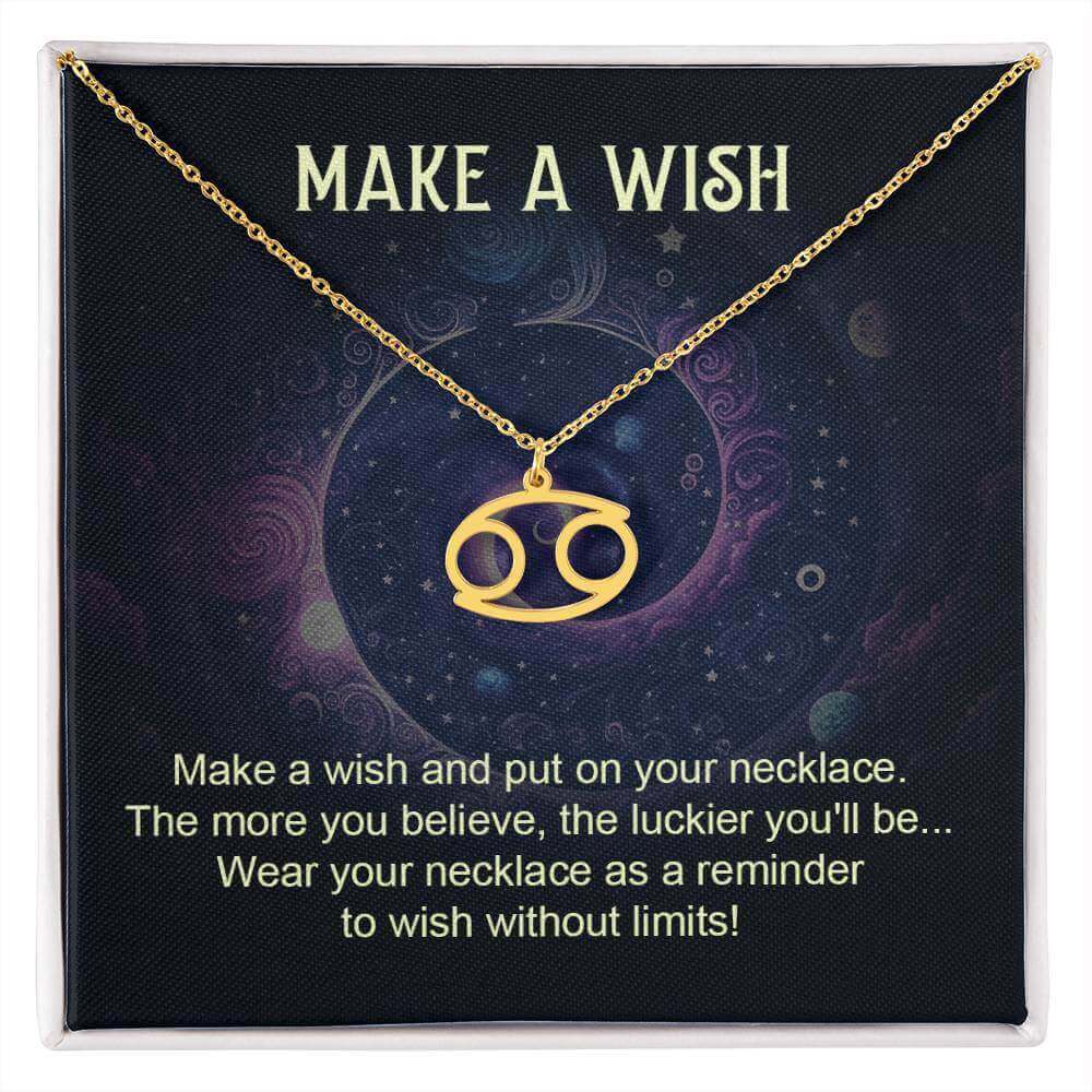 Make a Wish - Zodiac Name Necklace | Moving Phrases