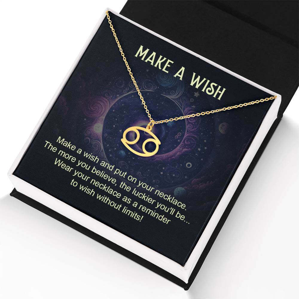 Make a Wish - Zodiac Name Necklace | Moving Phrases