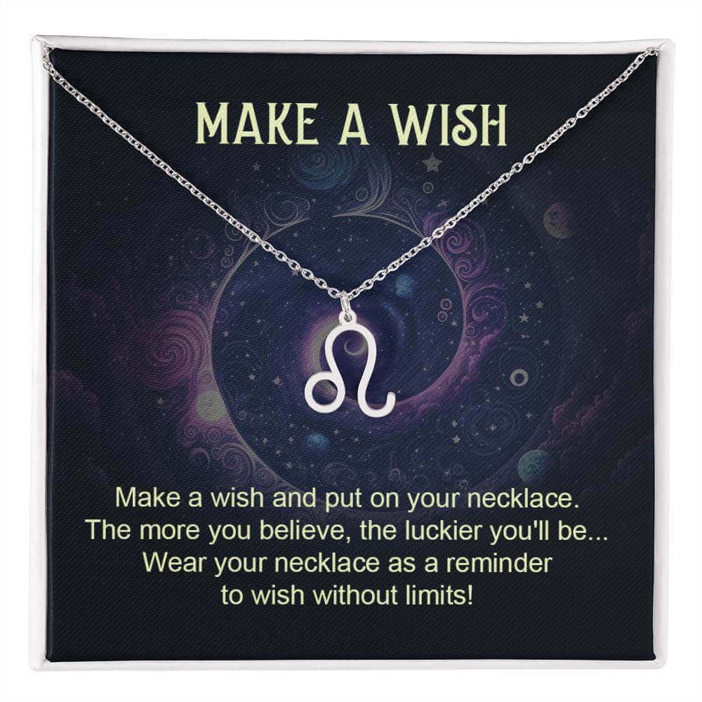 Make a Wish - Zodiac Name Necklace | Moving Phrases