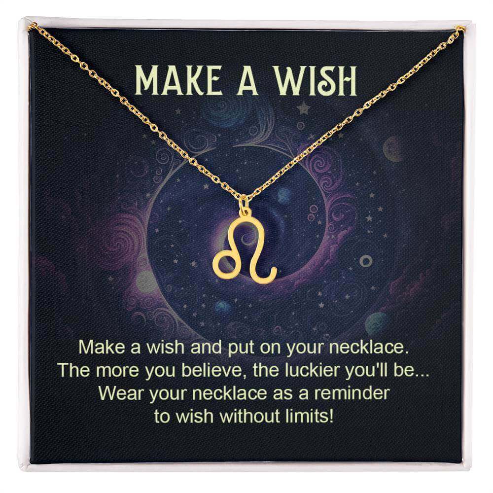 Make a Wish - Zodiac Name Necklace | Moving Phrases