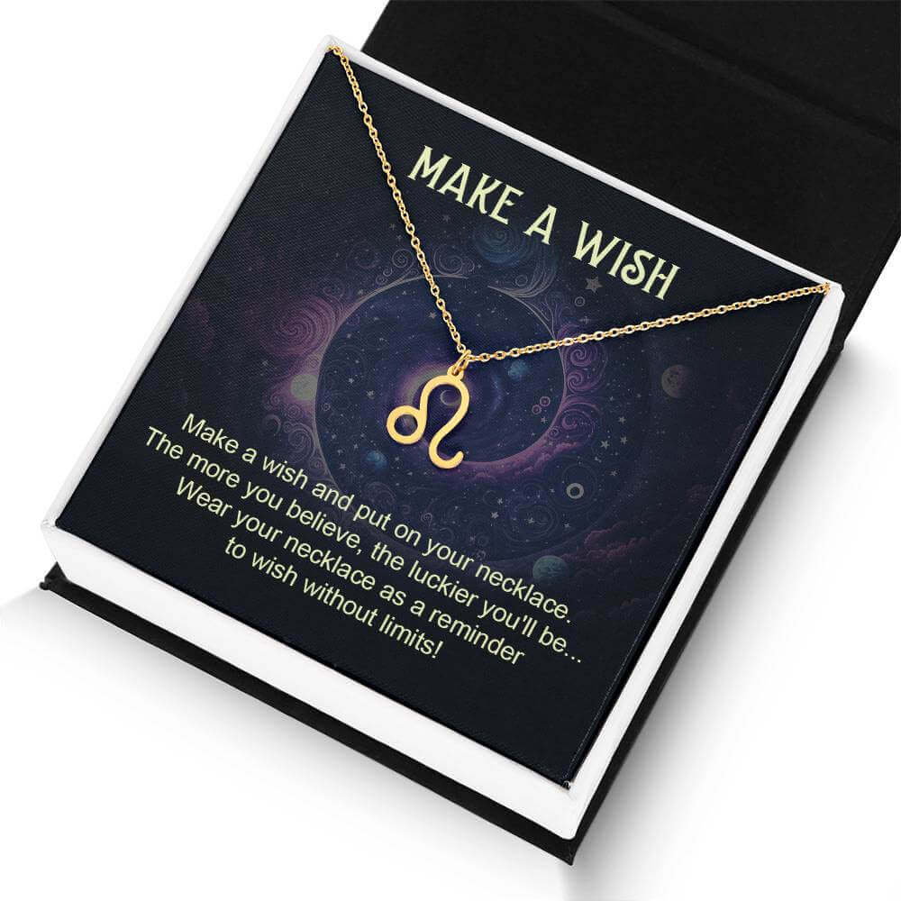 Make a Wish - Zodiac Name Necklace | Moving Phrases