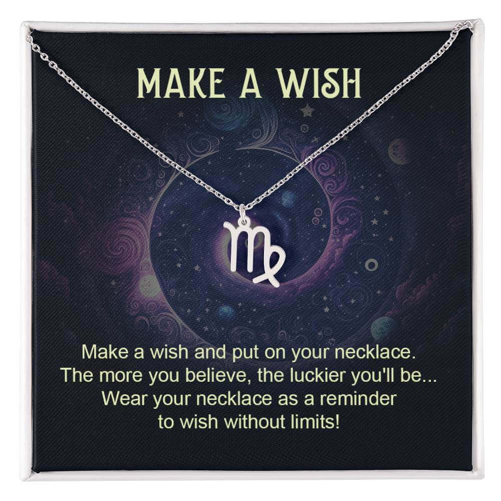 Make a Wish - Zodiac Name Necklace | Moving Phrases