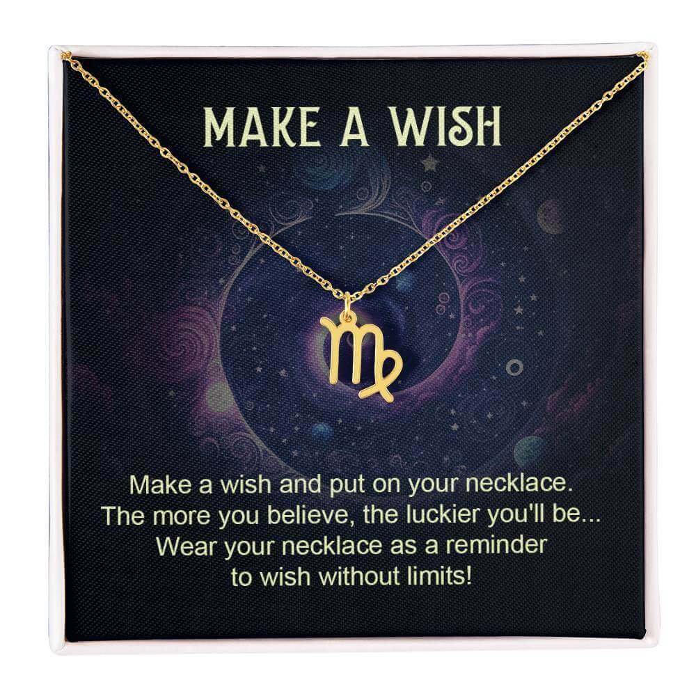 Make a Wish - Zodiac Name Necklace | Moving Phrases