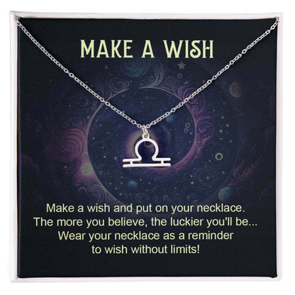 Make a Wish - Zodiac Name Necklace | Moving Phrases