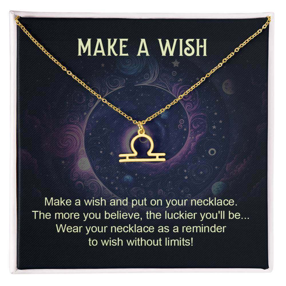 Make a Wish - Zodiac Name Necklace | Moving Phrases