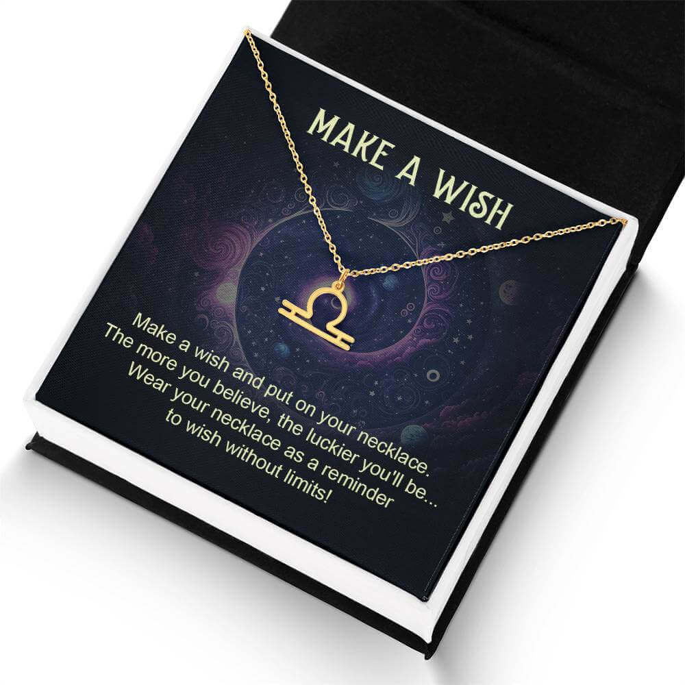 Make a Wish - Zodiac Name Necklace | Moving Phrases