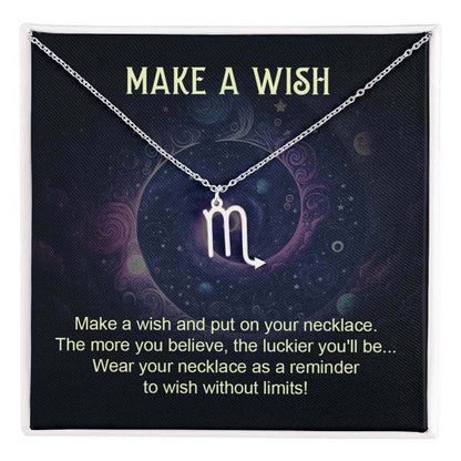 Make a Wish - Zodiac Name Necklace | Moving Phrases