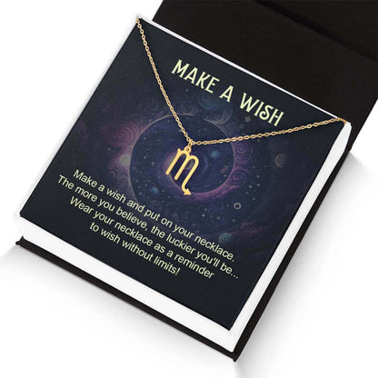 Make a Wish - Zodiac Name Necklace | Moving Phrases